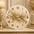 Golden luxury resin clock
